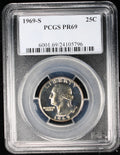 1969-S Proof Washington Quarter 25c PCGS PR69