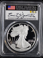 2022-W (2024) Silver Eagle PCGS PR70DCAM Damstra Signed
