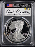 2023-S Silver Eagle PCGS PR70DCAM Damstra Signed Advance Releases