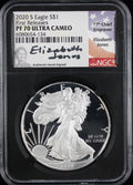 2020-S Silver Eagle NGC PF70UCAM Jones Signed First Releases