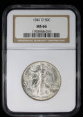 1941-D Walking Liberty Half Dollar 50c NGC MS66