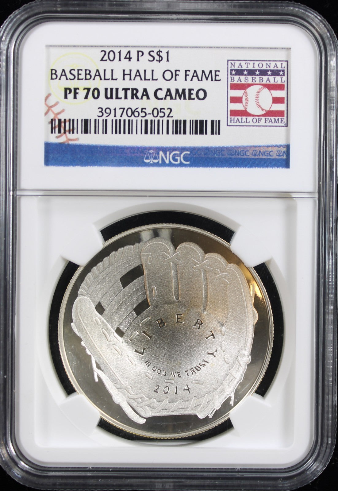 $1 Baseball Hall of Fame NGC PF70 Ultra Cameo