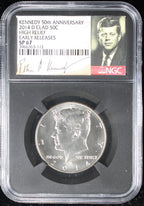 2014-D Kennedy Special Proof Half Dollar 50c NGC SP 67 High Relief