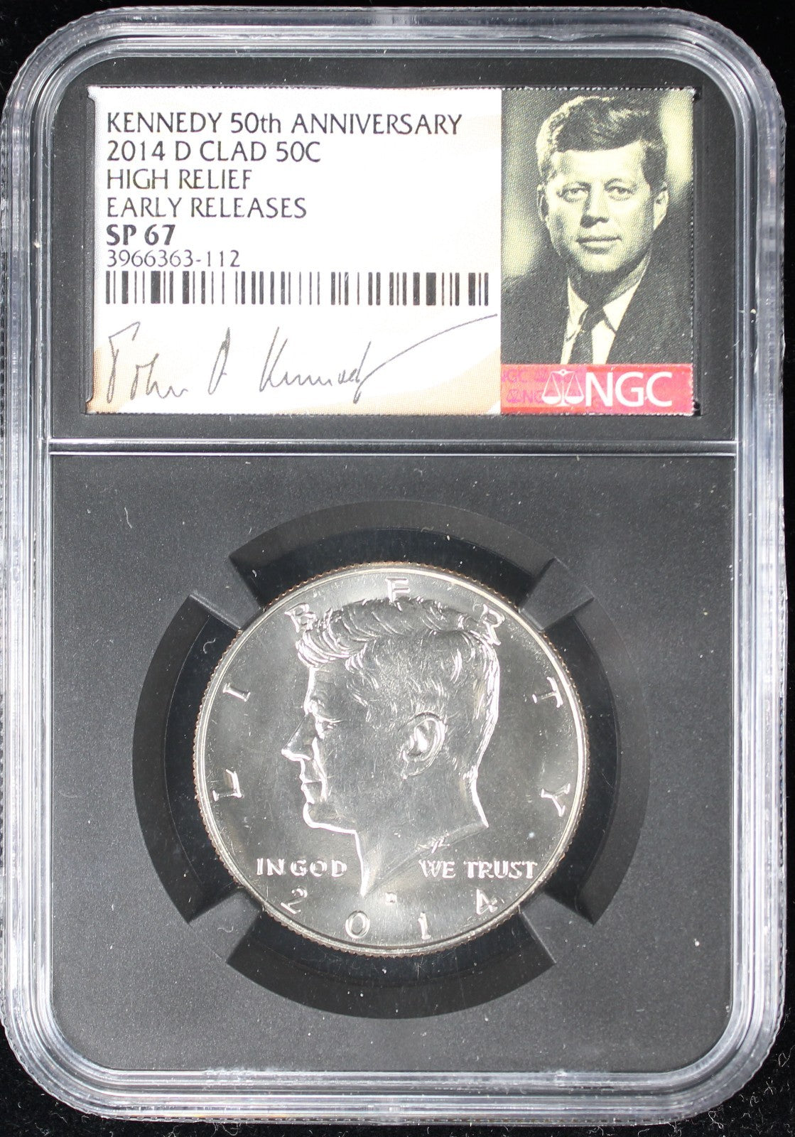 2014-D Kennedy Special Proof Half Dollar 50c NGC SP 67 High Relief