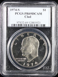 1974-S Eisenhower Dollar $1 PCGS PR69 Deep Cameo