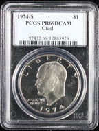 1974-S Eisenhower Dollar $1 PCGS PR69 Deep Cameo