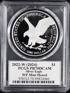 2022-W (2024) Silver Eagle PCGS PR70DCAM Damstra Signed