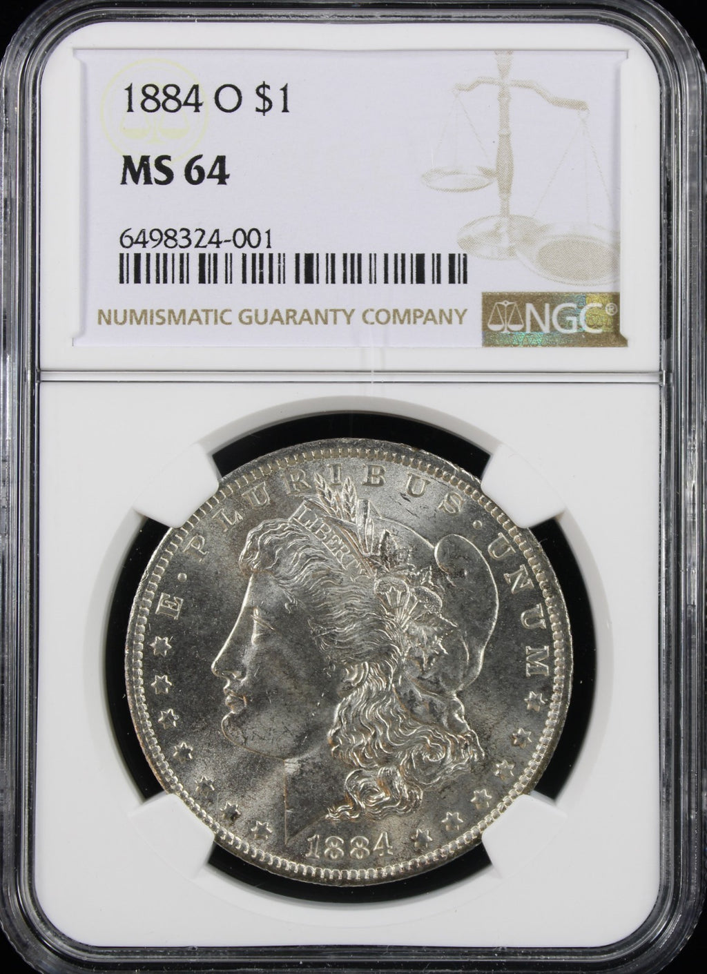 1884-O $1 Morgan NGC MS64