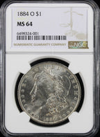 1884-O $1 Morgan NGC MS64