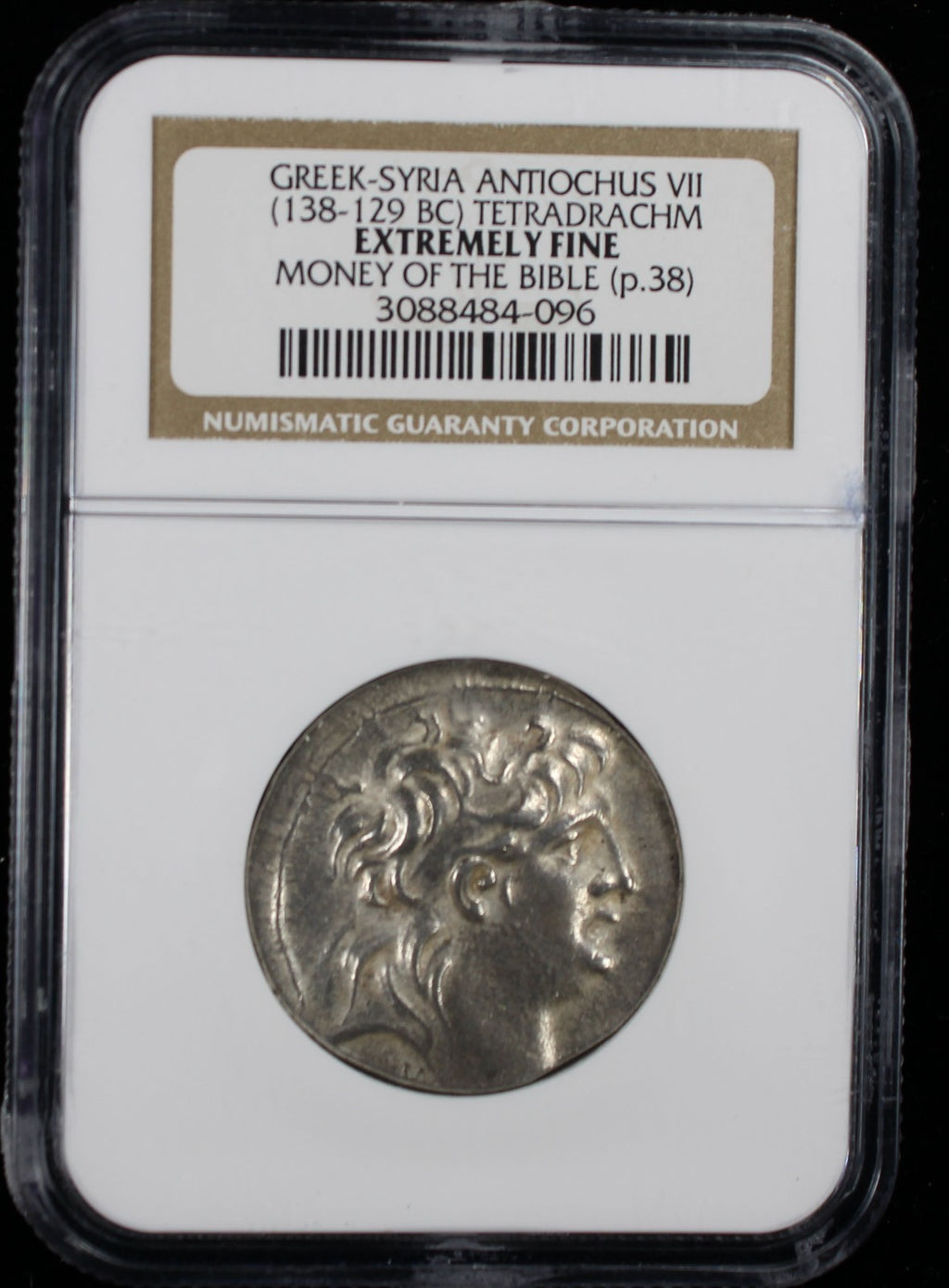 Greek Antiochus VII (138-129 BC) Tetradrachm NGC XF