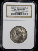 Greek Antiochus VII (138-129 BC) Tetradrachm NGC XF