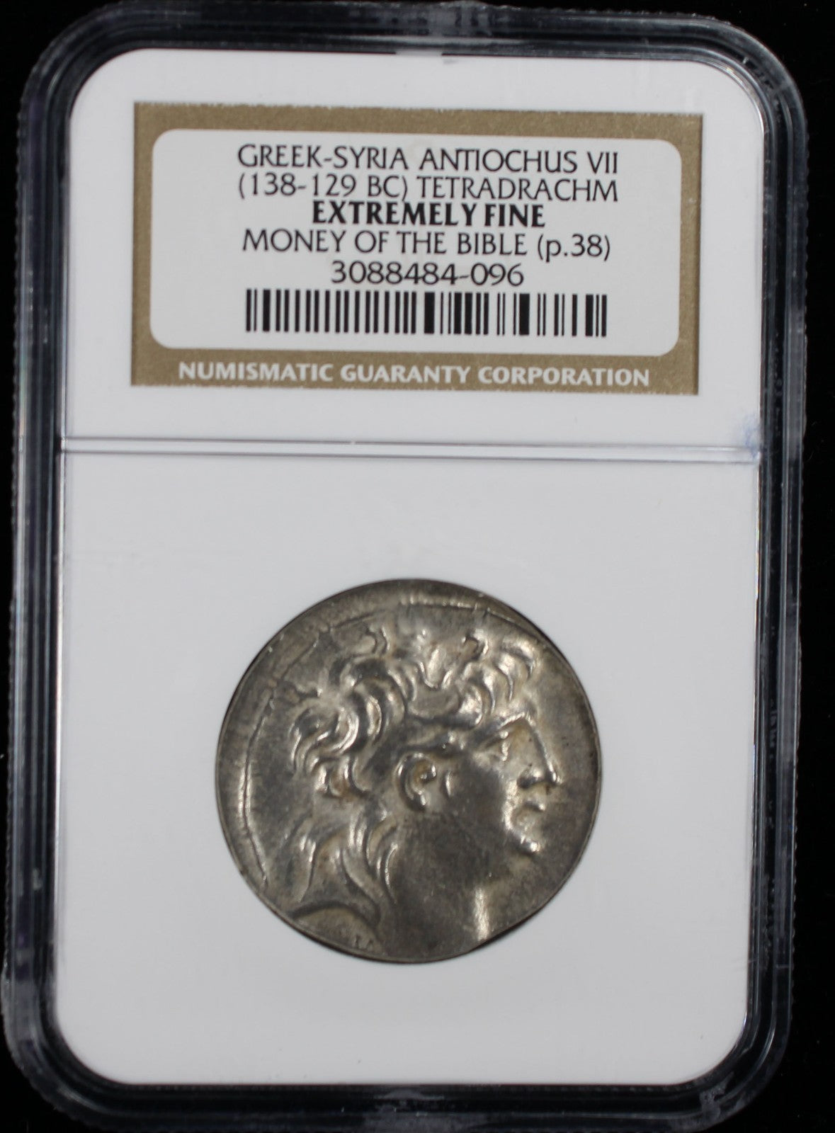 Greek Antiochus VII (138-129 BC) Tetradrachm NGC XF