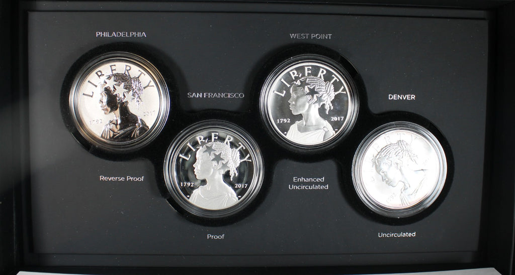 2017 Four Coin Liberty Set OGP