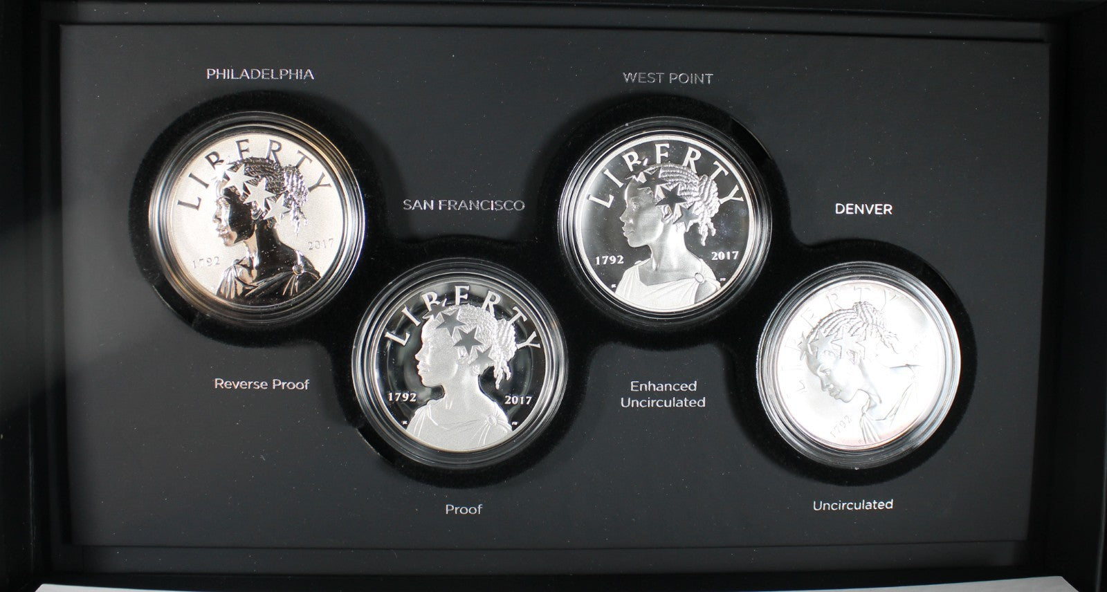 2017 Four Coin Liberty Set OGP