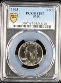1965 Washington Quarter 25c PCGS SP67 SMS Special Mint Set