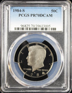 1984-S Kennedy Half Dollar 50c PCGS PR70DCAM