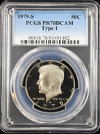 1979-S Type 1 Kennedy Half Dollar 50c PCGS PR70DCAM