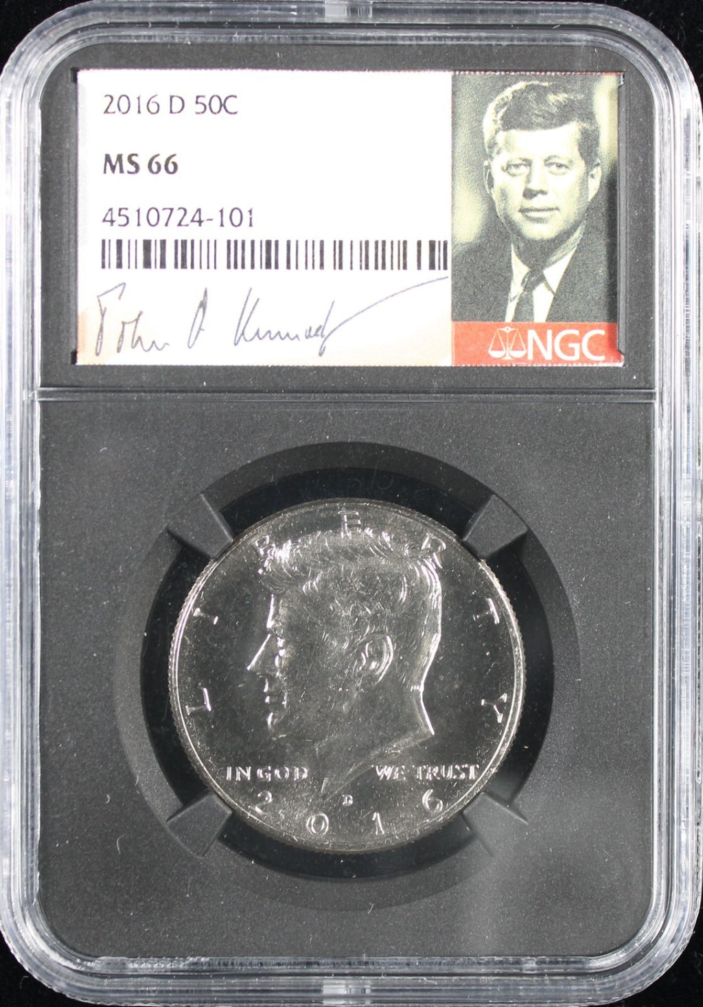 2016-D Kennedy Half Dollar 50c NGC MS66