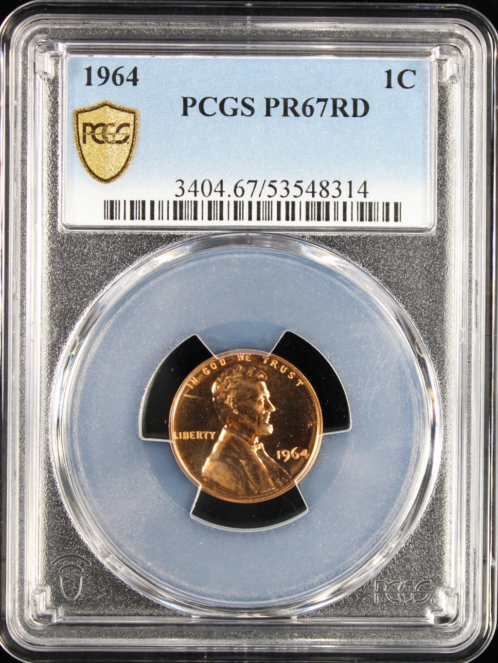 1964 Proof Lincoln Cent 1c PCGS PR67 RD