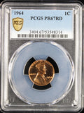 1964 Proof Lincoln Cent 1c PCGS PR67 RD