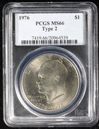 1976 Eisenhower Clad Dollar $1  PCGS MS66 Type 2