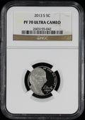 2013-S Jefferson Nickel 5c NGC PF70 Ultra Cameo