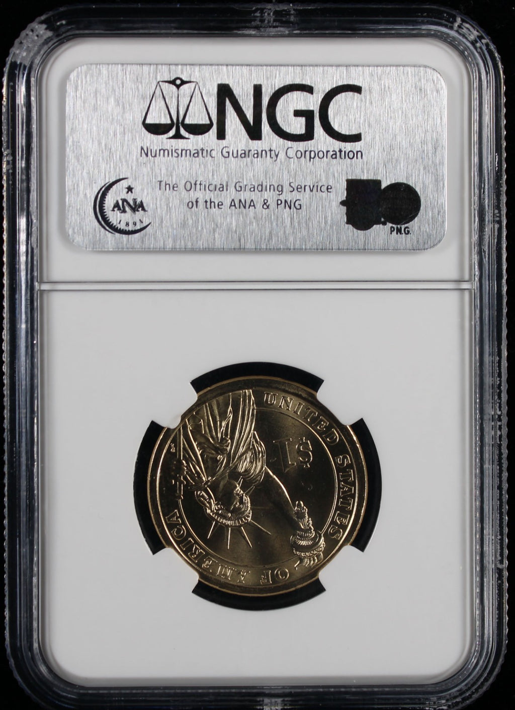 2007 John Adams Dollar NGC Brilliant UNC