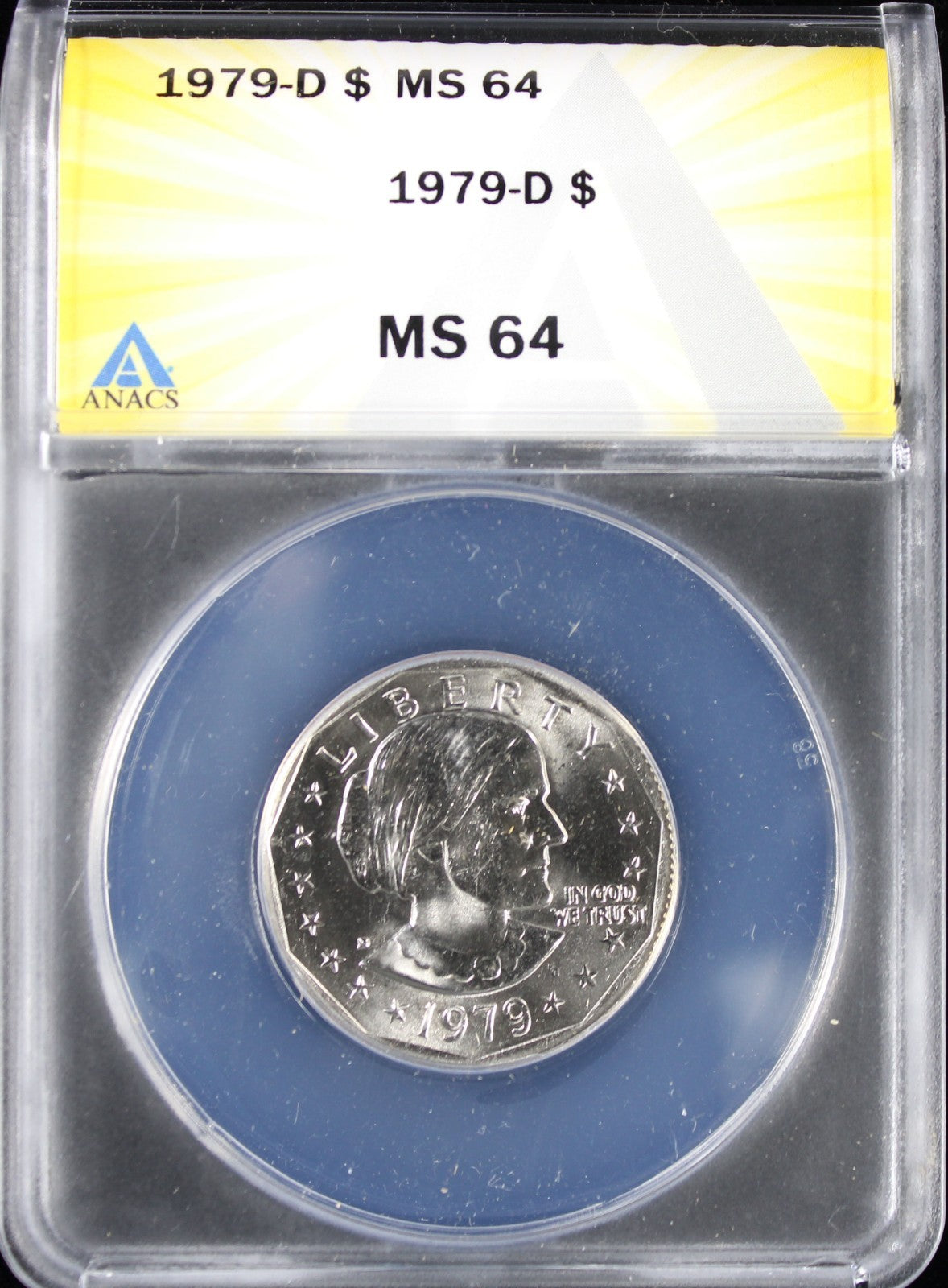 1979-D Susan B Anthony Dollar $1 ANACS MS64