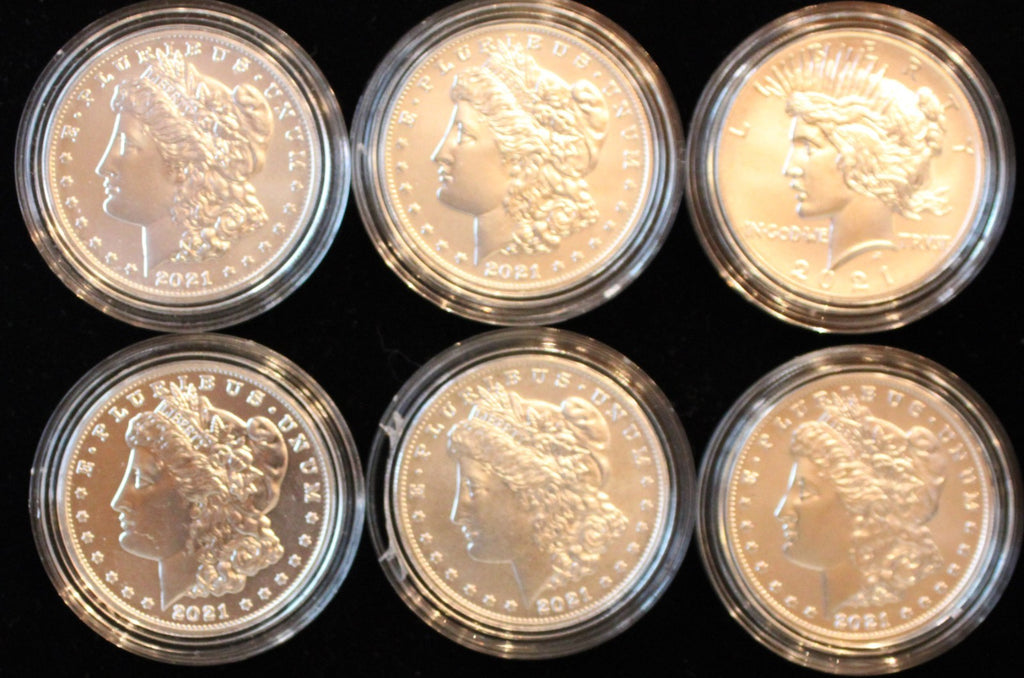 2021 $1 Morgan/Peace 6 Coin Set OGP