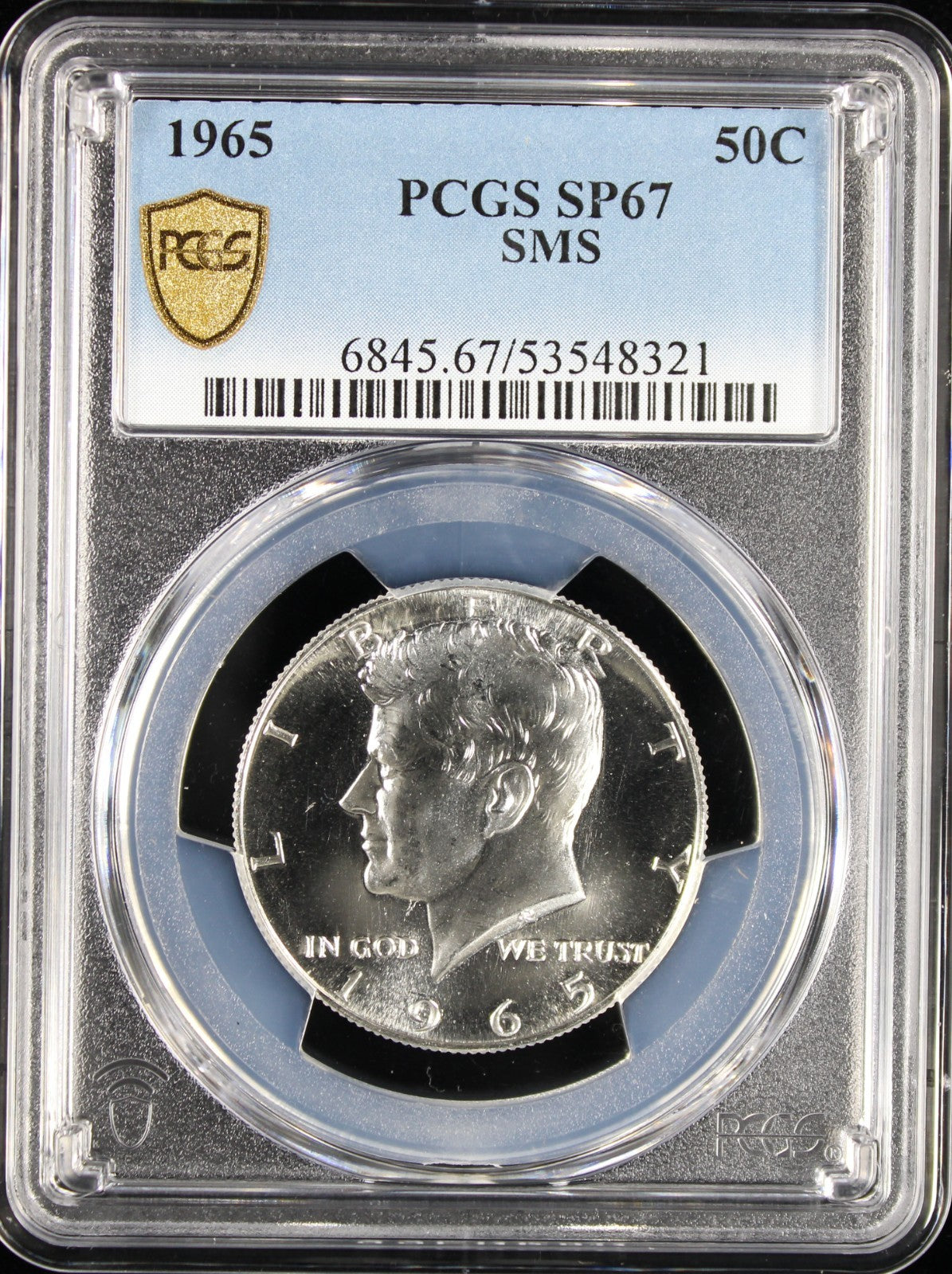 1965 Kennedy Half Dollar 50c PCGS SP67 SMS