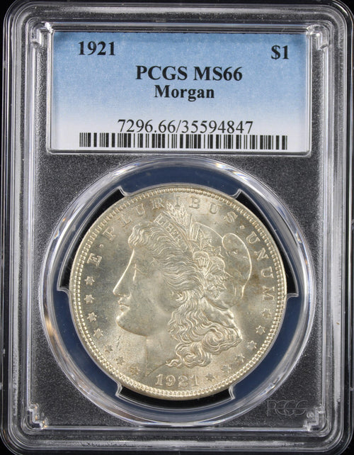 1921 $1 Morgan PCGS MS66
