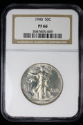 1940 Proof Walking Liberty Half Dollar 50c NGC PF66
