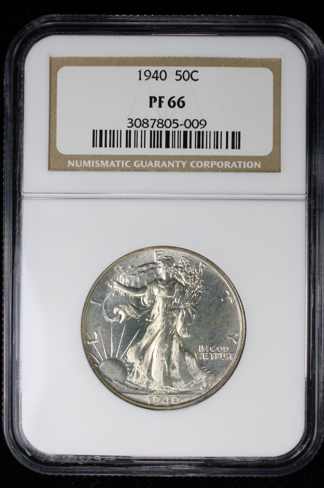 1940 Proof Walking Liberty Half Dollar 50c NGC PF66