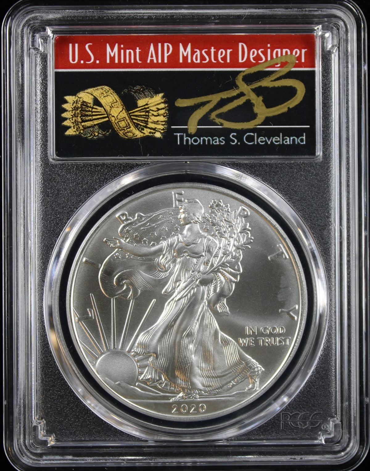 2020 Silver Eagle PCGS MS70 First Strike Cleveland Signed 1 of 1000