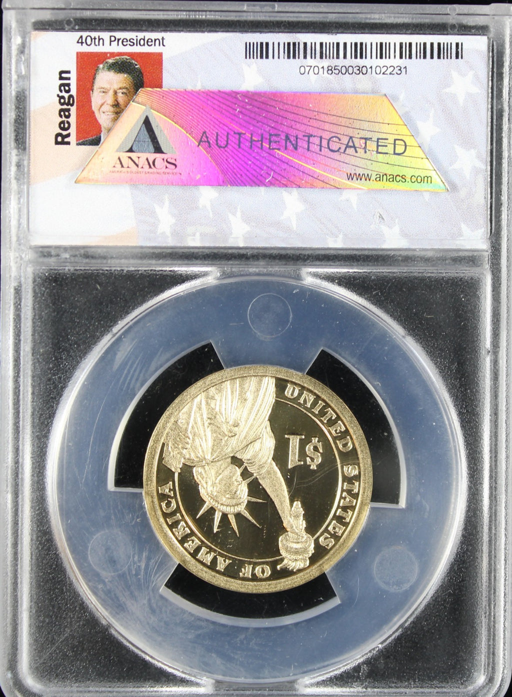 2016-S $1 ANACS PR70 DCAM Reagan