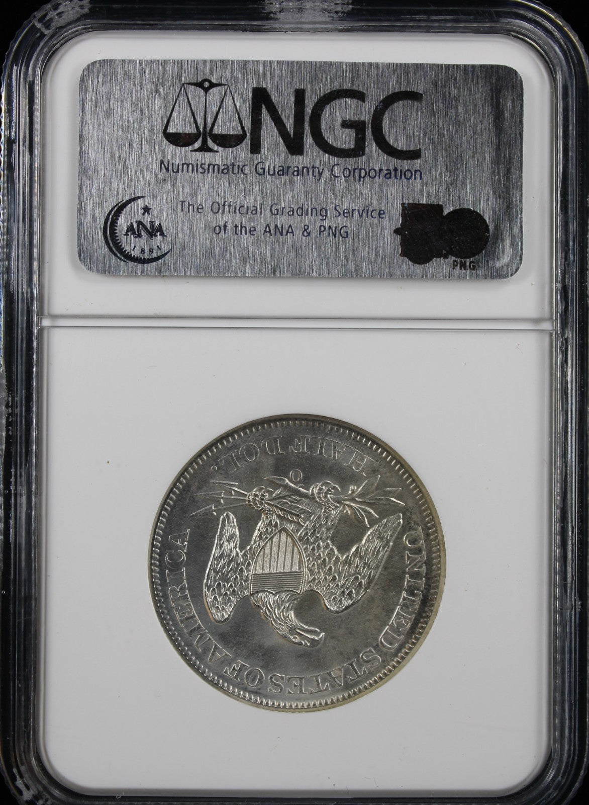 1860-O 50c Shipwreck Effect A SS Republic NGC UNC United States Issue