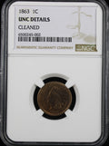 1863 1c NGC UNC Details