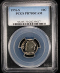 1976-S Proof Roosevelt Dime 10c PCGS PR70 DCAM Deep Cameo