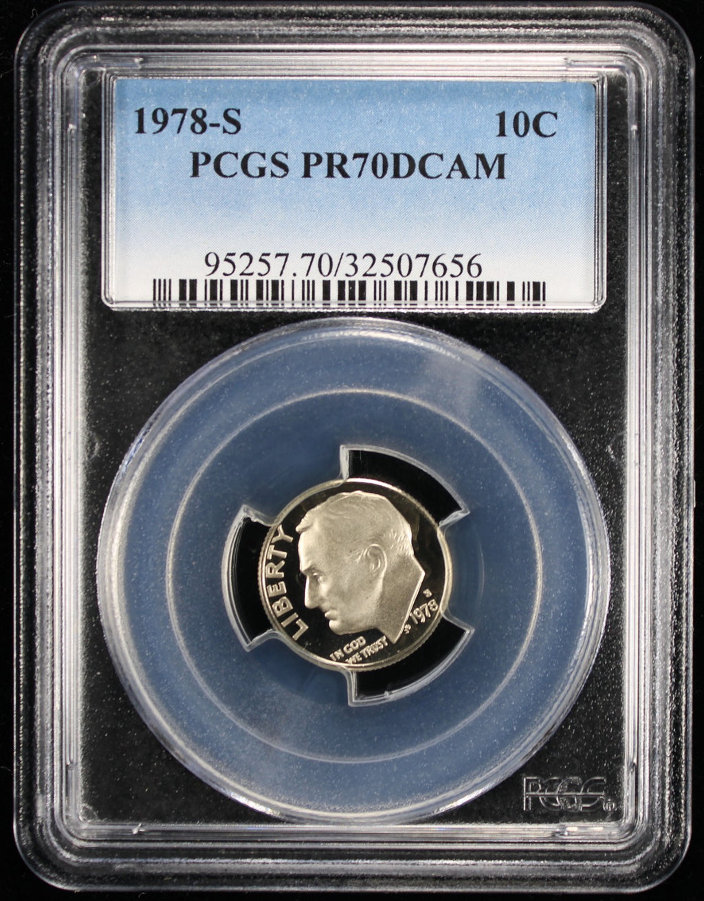 1978-S Proof Roosevelt Dime 10c PCGS PR70 DCAM Deep Cameo