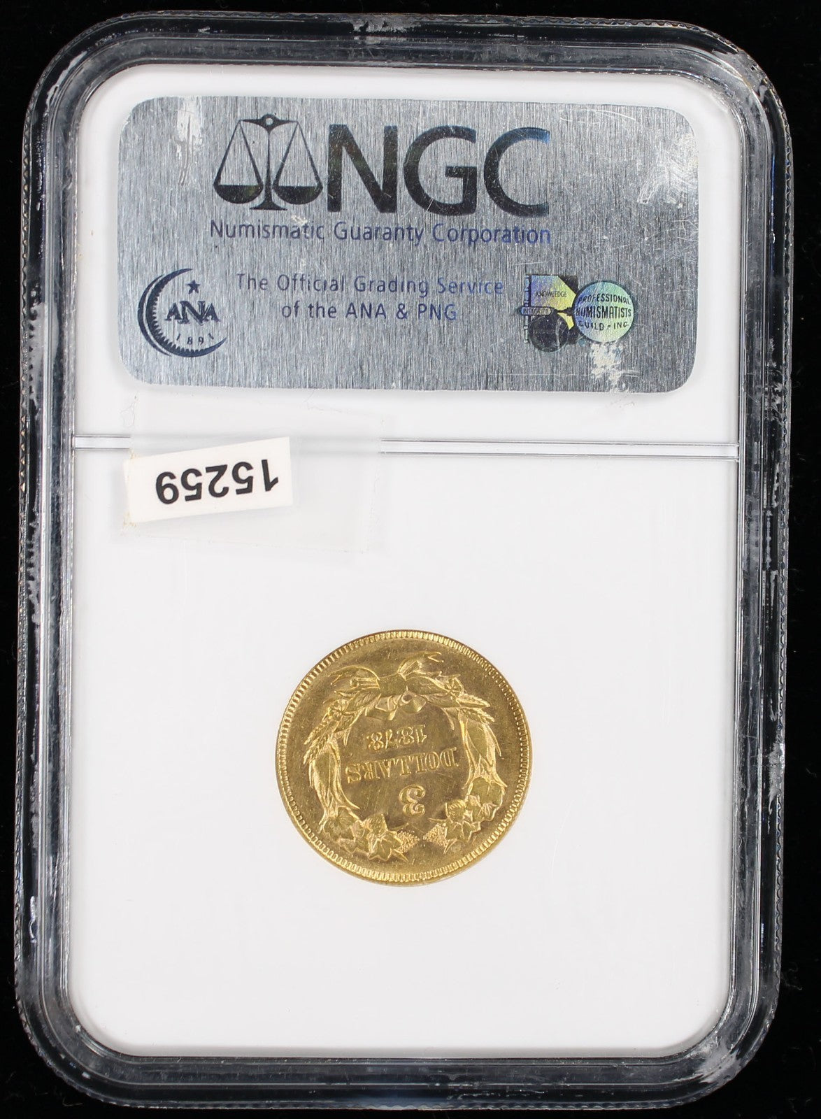 1878 $3 Princess NGC MS62