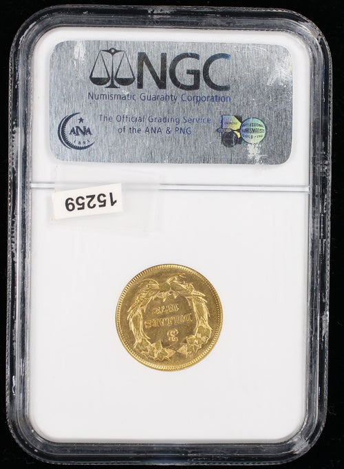 1878 $3 Princess NGC MS62