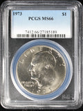 1973 Eisenhower Clad Dollar $1  PCGS MS66