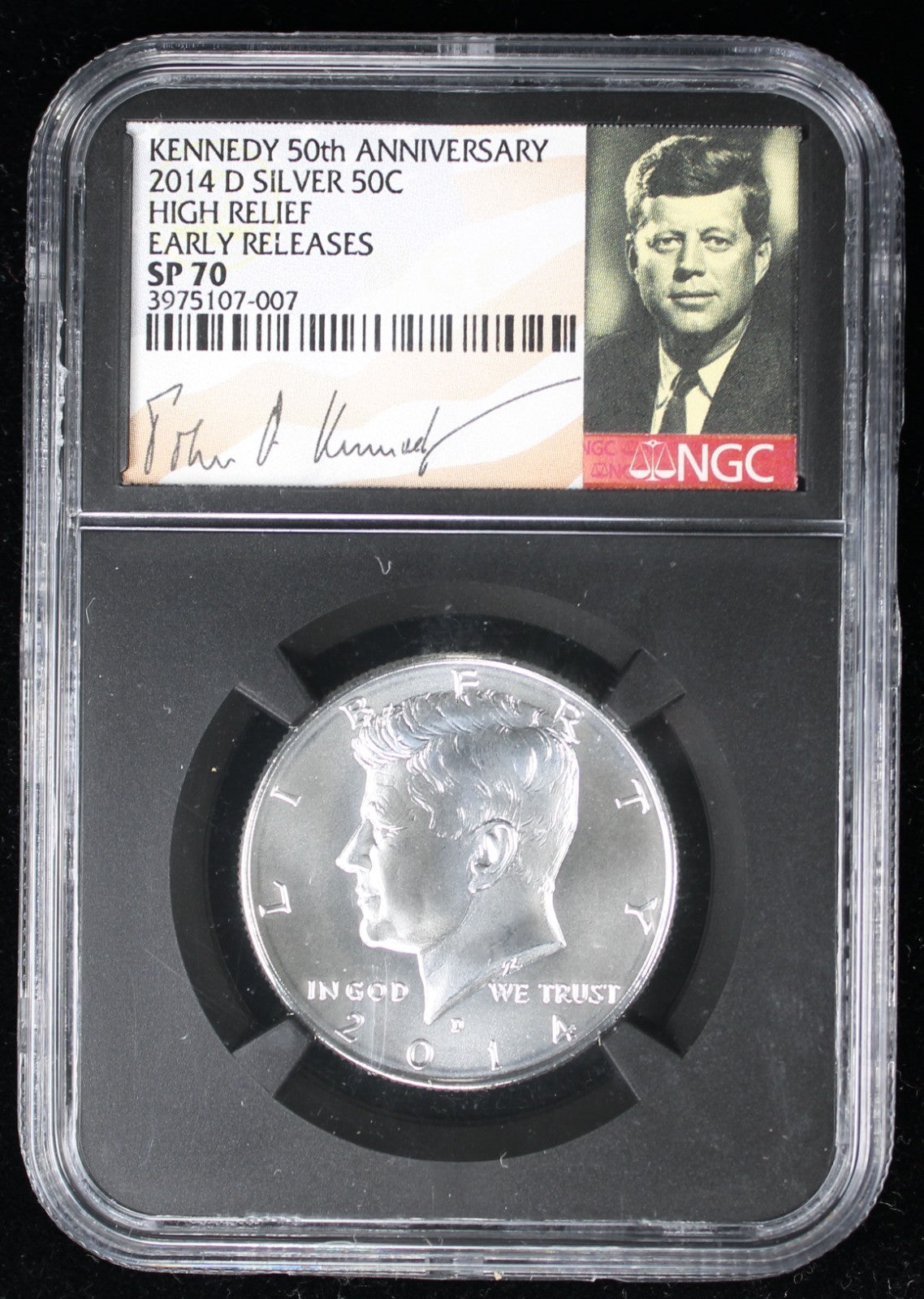 2014-D Kennedy Special Proof Half Dollar 50c NGC SP 70 High Relief