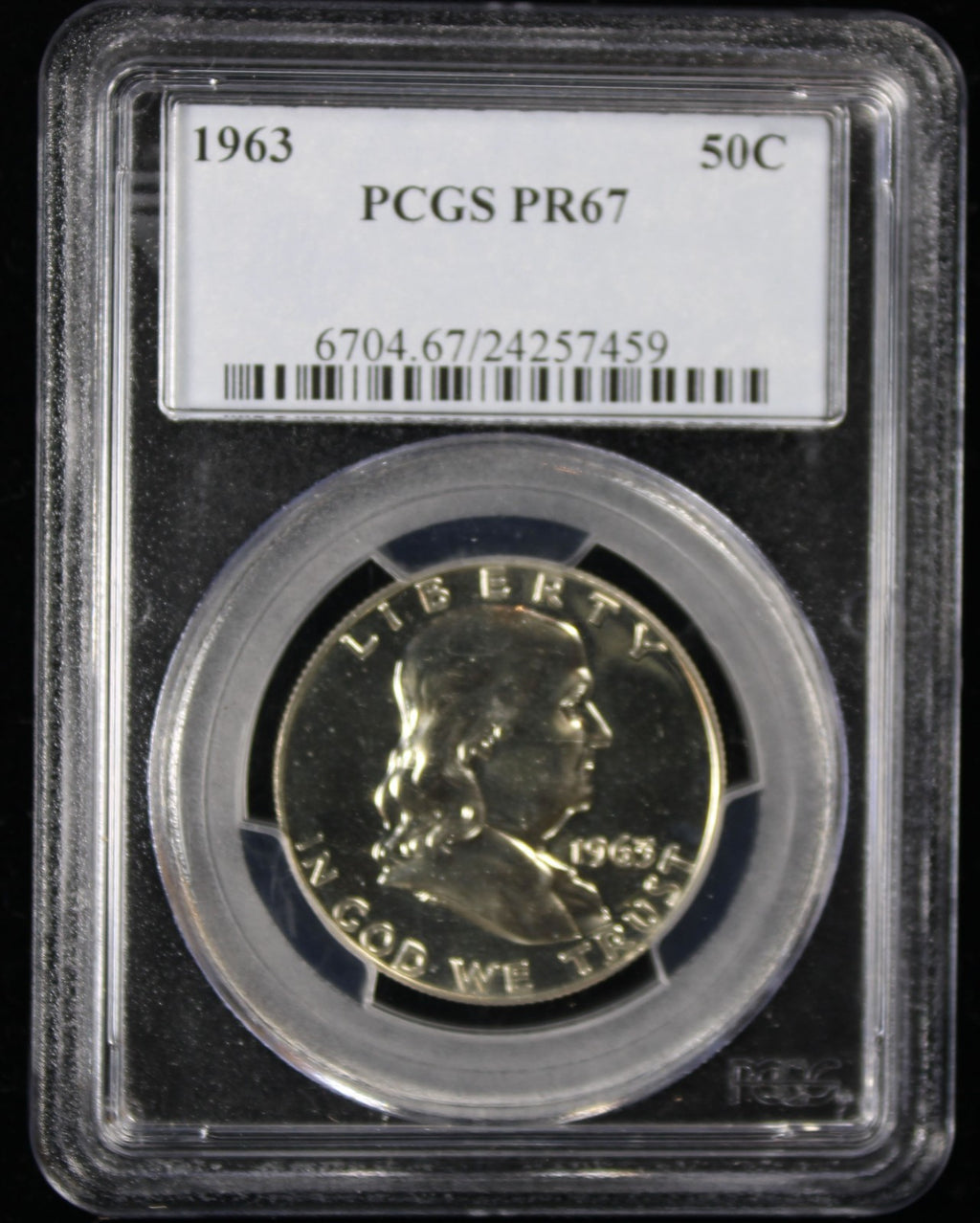 1963 Franklin Proof Half Dollar 50c PCGS PR67