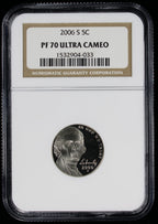 2006-S Jefferson Nickel 5c NGC PR70 Ultra Cameo