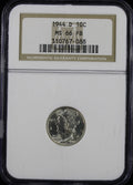 1944-D Mercury 10c NGC MS66 Full Bands