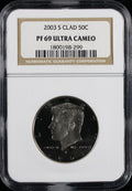2003-S Kennedy Proof Half Dollar 50c NGC PF 69 Ultra Cameo