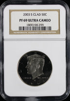 2003-S Kennedy Proof Half Dollar 50c NGC PF 69 Ultra Cameo