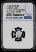 2016-S Proof Roosevelt Silver Dime 10c NGC PF70 UCAM Ultra Cameo
