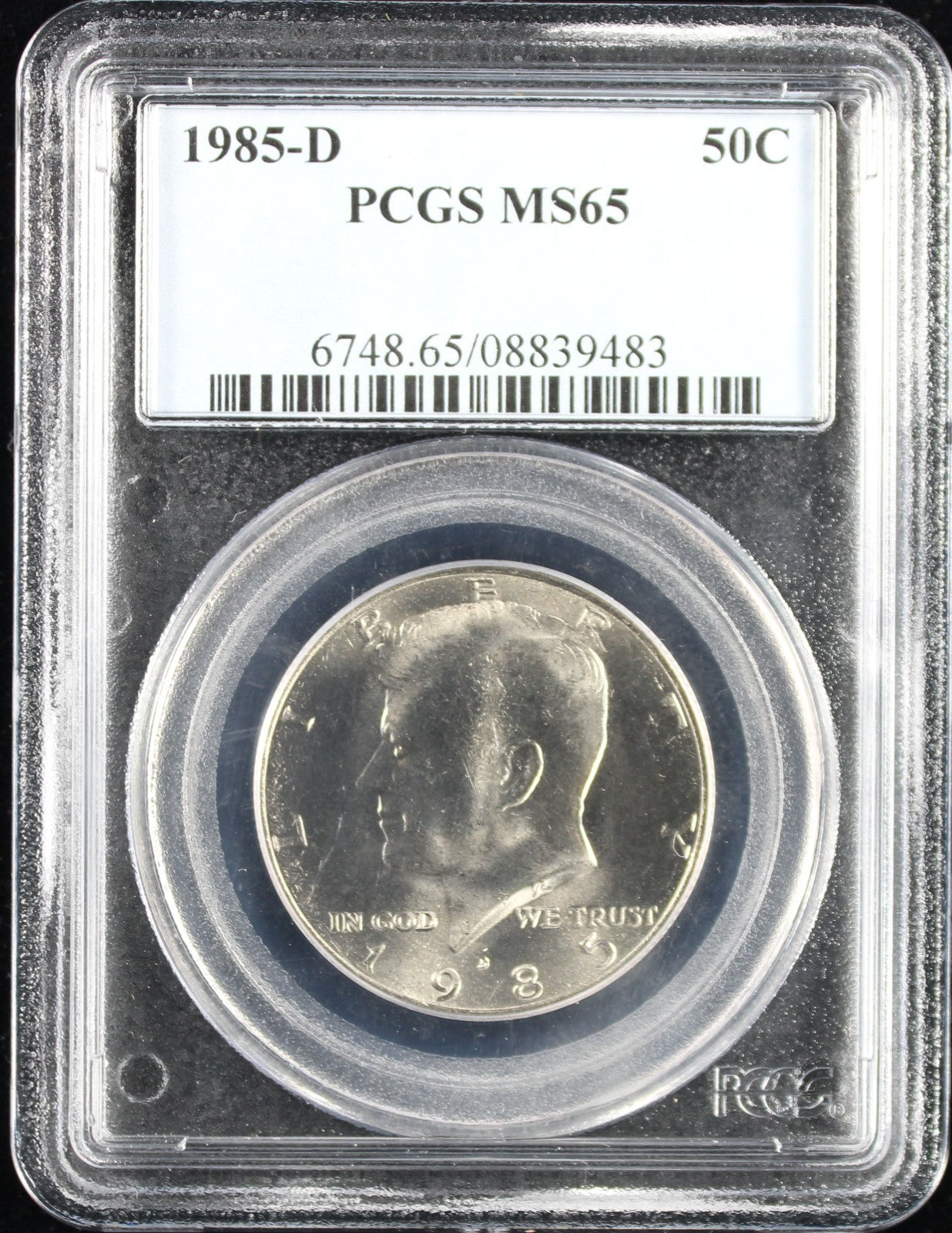 1985-D Kennedy Half Dollar 50c PCGS MS65